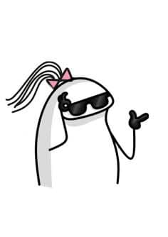 Niña in sunglasses with a pink ponytail bow